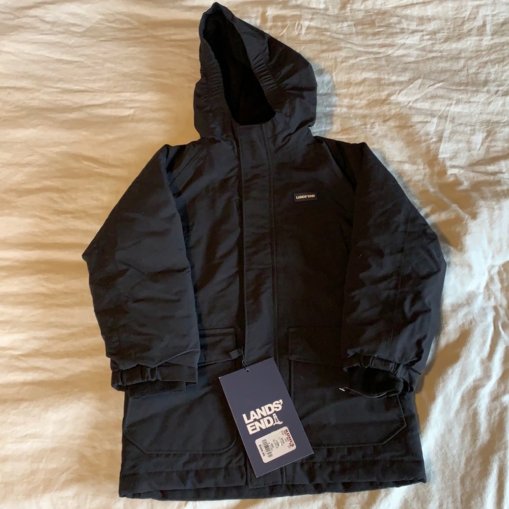 NWT black Lands’ End Squall jacket - sz 4